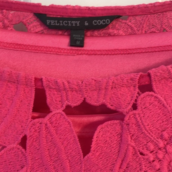 Felicity & Coco - Size Medium - Shift Dress - 3/4 quarter sleeves - pink! - Picture 2 of 10